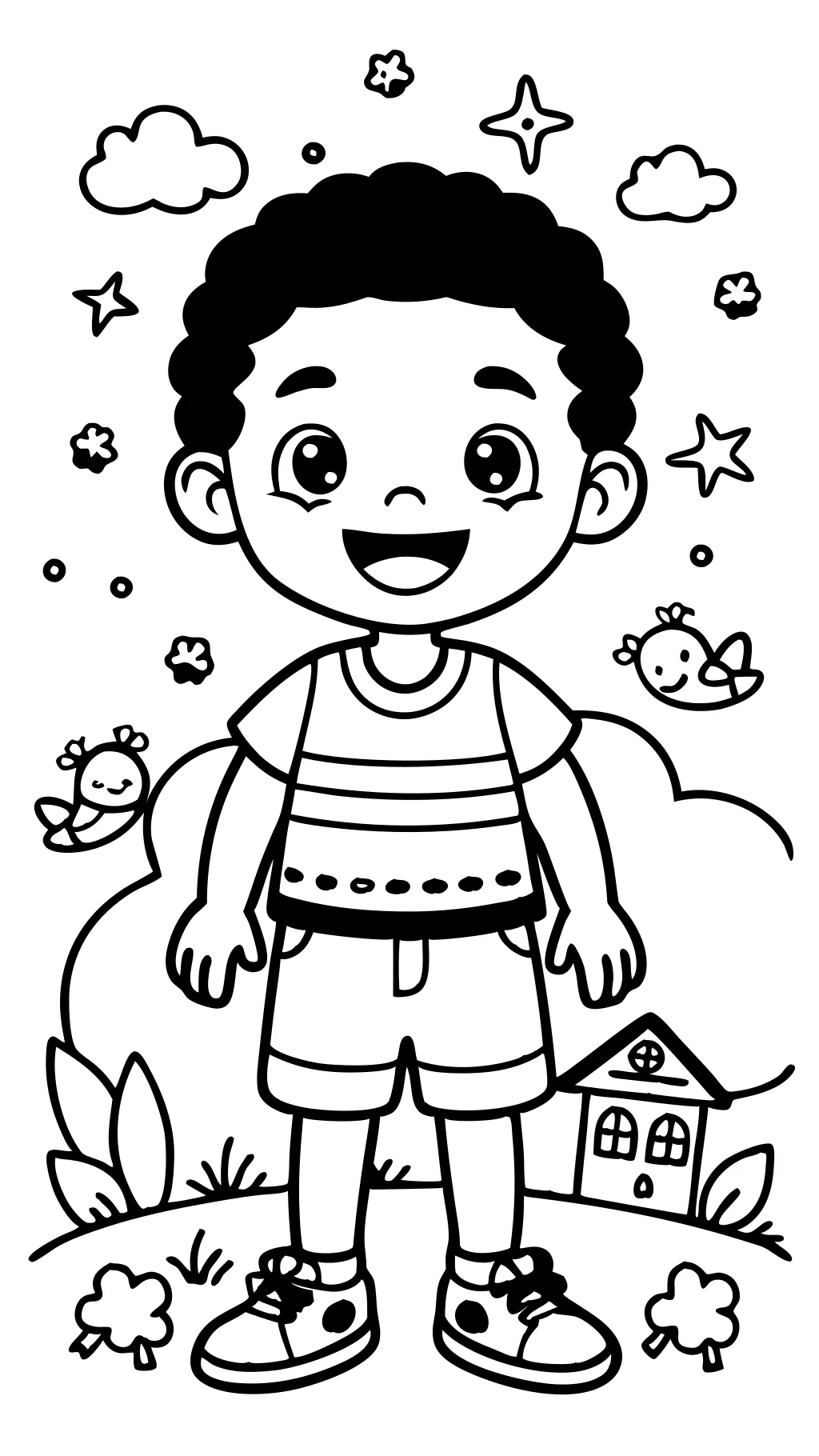 coloriage samson préscolaire